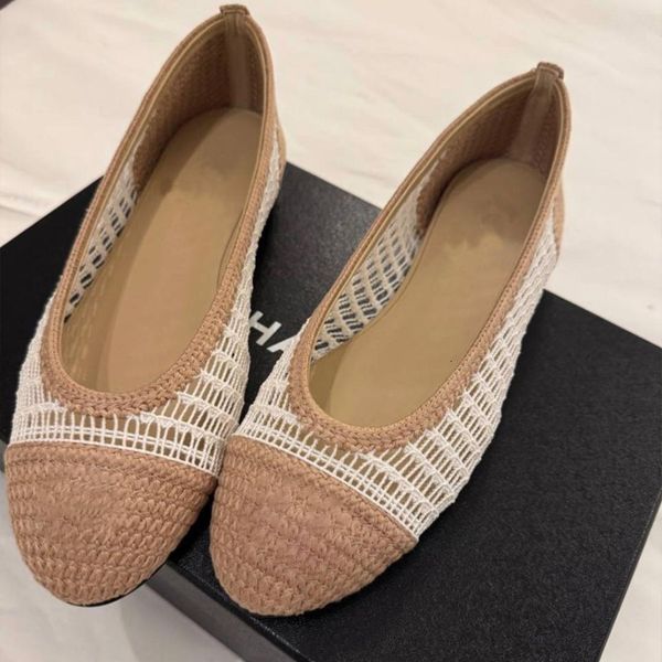 

Designer Shoes Woven Ballet Women Espadrilles Summer Luxurys Ladies Flat Beach Shoes Fashion Woman Fisherman Without Box 784, A3