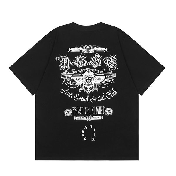 

classic fashion letters print mens designer t shirt tee tshirt clothes women shirts black short sleeve t-shirt for men, Indigo
