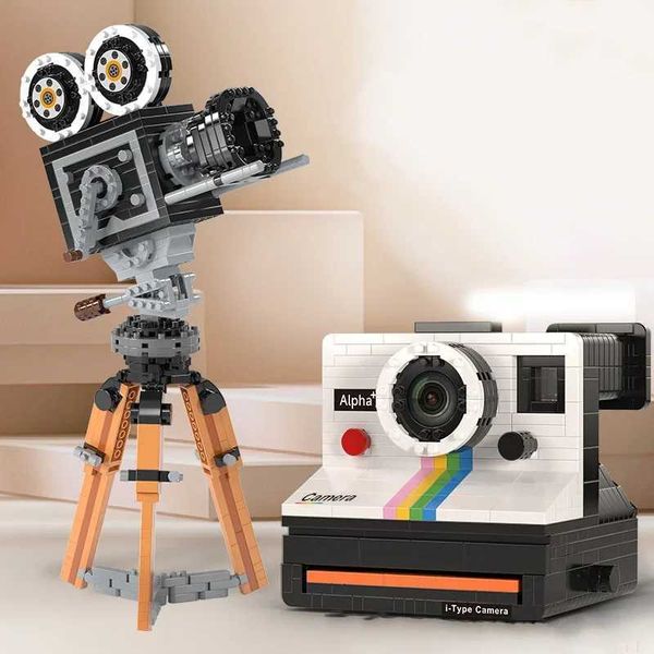 Retro camera building kit building model building block kit collectible gift creative building kit suitable for adults and teenagersXJ250326