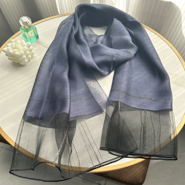 

Sunscreen Classic Check Silk Scarf --845852