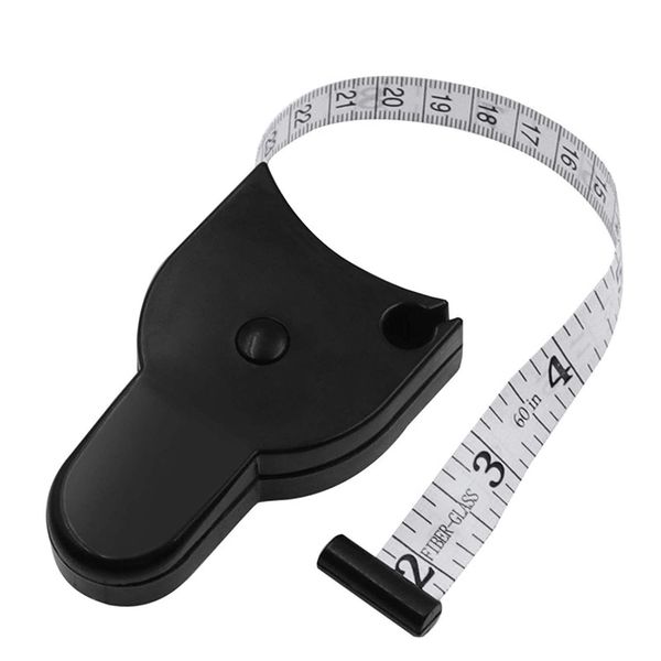 

Portable circular arc-shaped waist and hip body measurement tape measure tool handheld handle soft leather ruler Wholesale