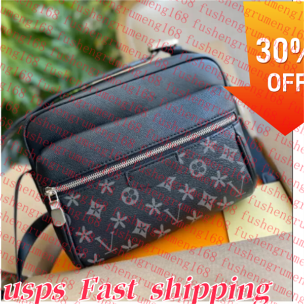 

2025 Luxurys Designer bags men Leather Black Flowers Messenger Purse Crossbody Bags Shopping Bag Plain Shoulder bag Handbags Women Wallets purse tote bag