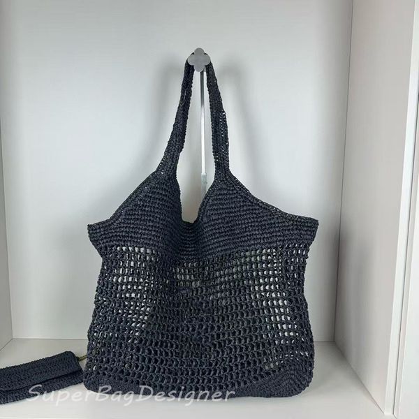 

7A Icare Maxi white black kahki Tote Bag Designer Bag Women Luxury Handbag Raffias Hand-Embroidered Straw Bag Beach Bag Large Capacity Totes Shopping Bag with purse