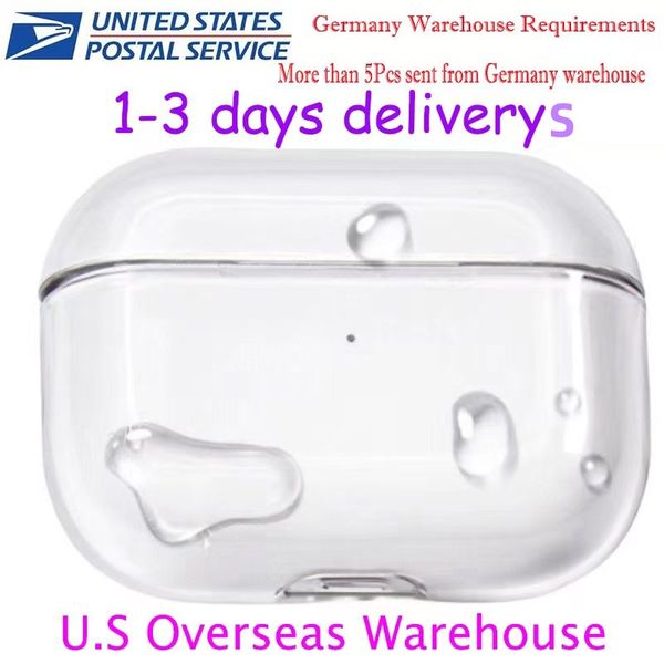 

USA Stock For Apple AirPods 4 AirPods pro 2 3rd Headphone Accessories Silicone Protective Headphone Cover Headphone Silicone Cases