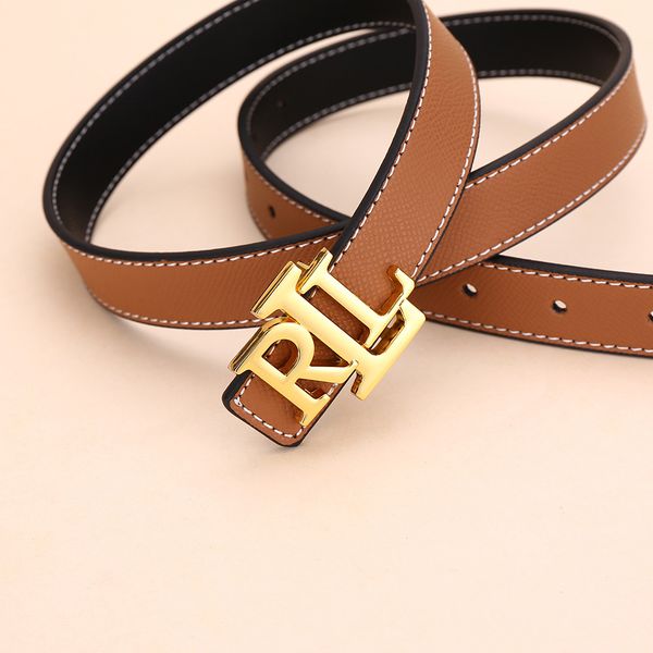 

Brown Gold Designer Women Men Belts 2.5cm Wide Double Sided Waistband Pure Black Versatile Fashion Formal Belt, Lavender
