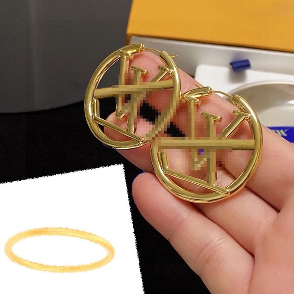 

Earrings Designer For Women High Quality Letters Hoop 18k Gold Woman Earstuds Luxury Ladies Jewelry