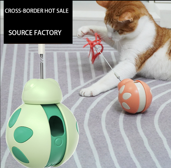 

The bright cotton rope of the cat teasing stick attracts the cat's attention and accompanies it to play, suitable for small cat pet supplies, Pink