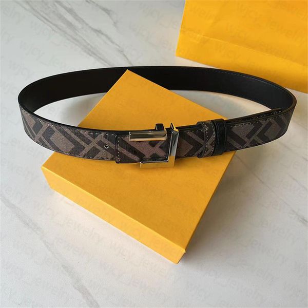 

Designer Belts Real Leather Belts Witdh 3.8CM for Man Woman Letter Grid Classic Metal 4 Style Smooth Buckle 2 Color, F6