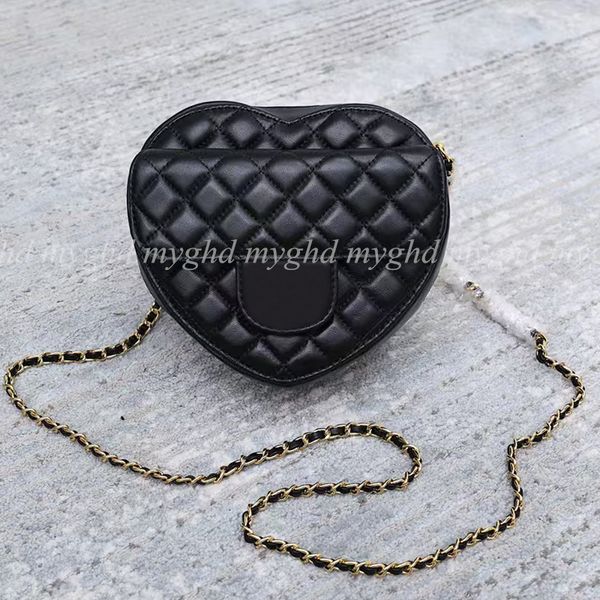 

Women Shoulder Bag Chains Purse Crossbody Bags Love Bag 18x16x8cm With Box/Dust Bag, Gold