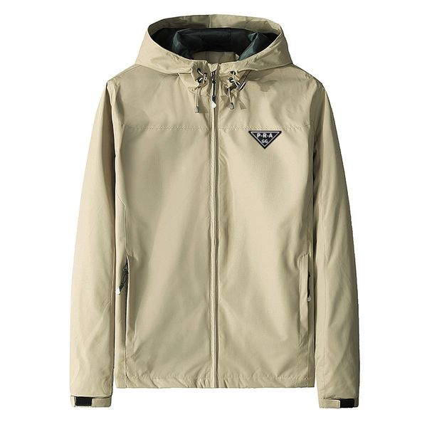 

GG-P-R-A Designer Men's Jacket Autumn Spring Fashion Brands New Waterproof Windbreaker Coats Classic Casual Men Hooded Outdoor Windproof Jackets Outerwear Tops, P-8