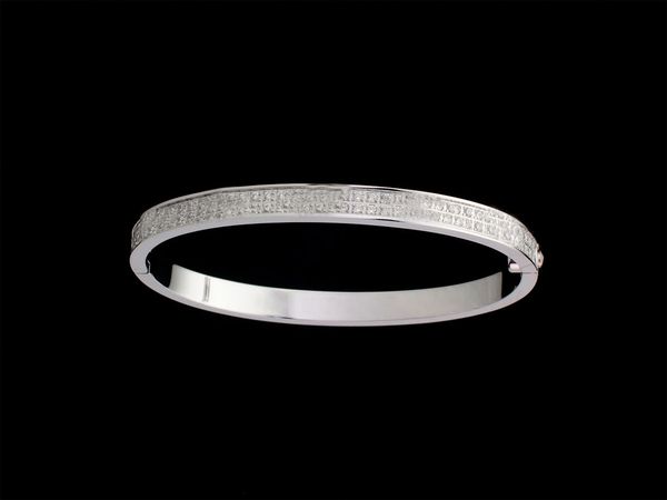 

2025 new bracelet bangle designer jewelry size 17 and 19 gold braceletes silver rise plate Stainless Steel armband Luxury Lock cuff jewlery for Women and Men AAAAA