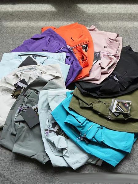 

Mens designer jacket embroidery Outdoor Waterproof Windbreaker Hiking Jackets Three Layer Mens Womens Camping Coat, Gray