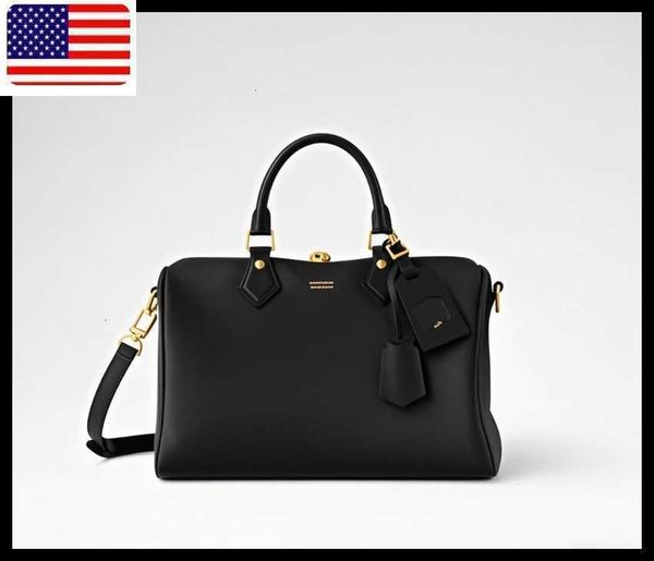 

9a Designer Bag Letter Chain Handbag Real Leather Quality Women Pouch 30cm Shoulder Messenger Bag M47186 Handbag Travel Bag, Black