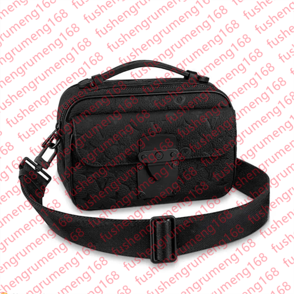 

S LOCK Crossbody Bag Men Designer Messenger Bag Embossed Shoulder Bag Courier Macassars Handbag Luxury Cross body Purse Wallets M464546, 6#