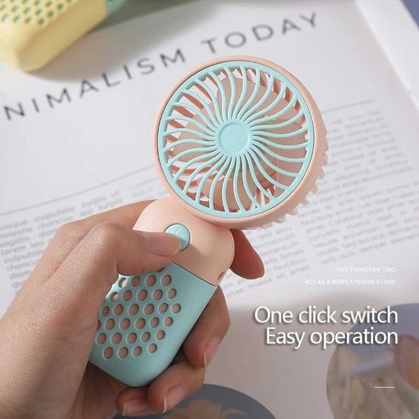 Handheld mini USB charging fan portable silent small electric fan student dormitory outdoor travel cooling fan X250329