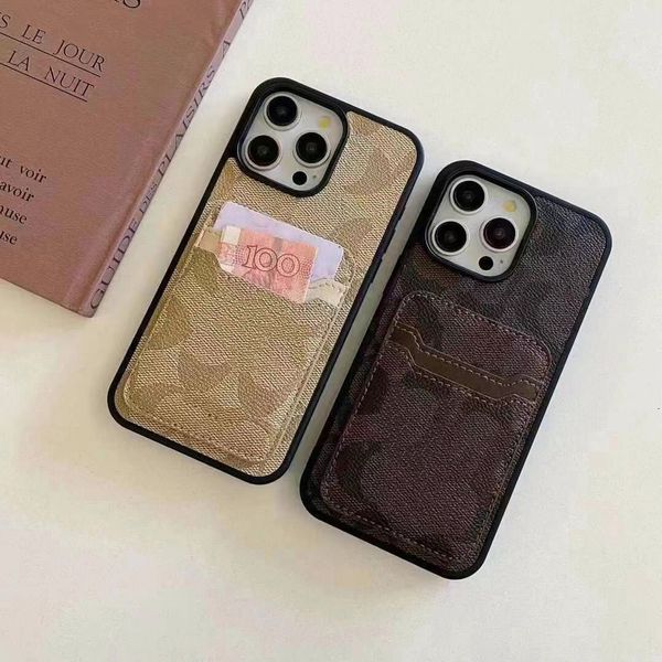Luxury Designers Phone Cases For iPhone 16 Pro Max 15Plus 14Pro 13 12 11 P Designer Fashion Creative Cellphone Case Coa ch nameplate Letter Mobile Shell Cover