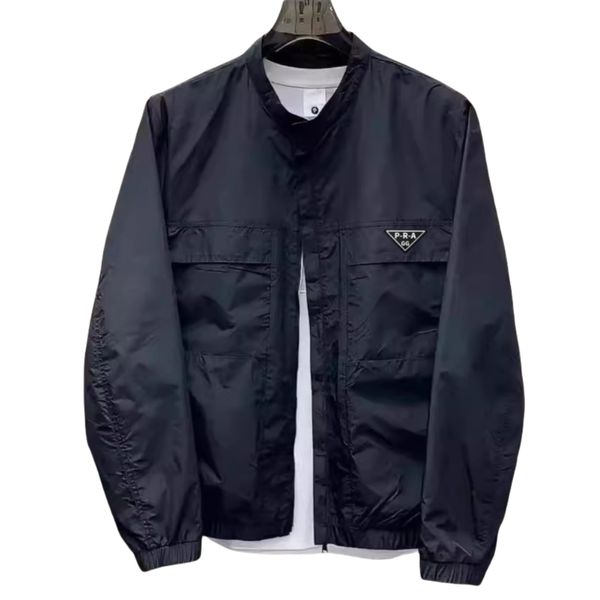 

Designer Brand GG-P-R-A Men's Spring & Autumn Jacket - Casual Outdoors Long Sleeve Coat in Black