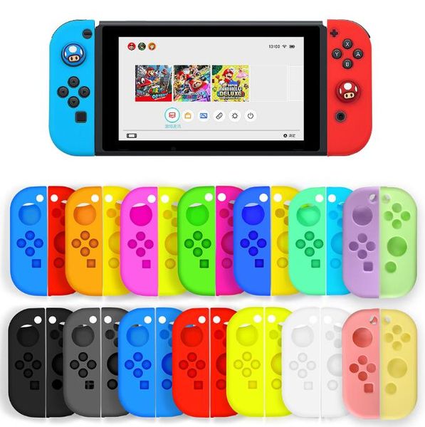 New Silicone Case for Nintendo Switch JoyCon Controller Silicone Protective Case Compatible Switch/Switch OLED JoyCon Controller Drop Protection Holder Case