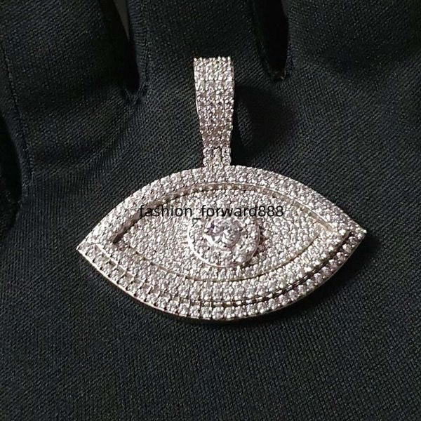

Unisex chilled eye VVS sier men's hip-hop pendant moissanite necklace