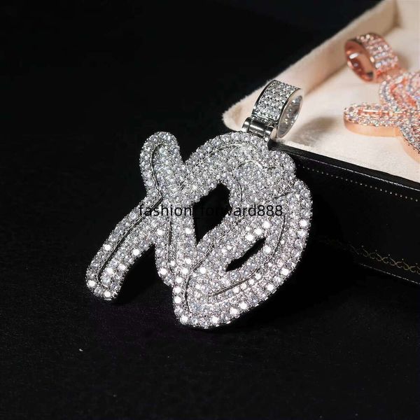 

Iced Hip Hop Made of Pure Sier D VVS GRA Certified Silica Name Pendant