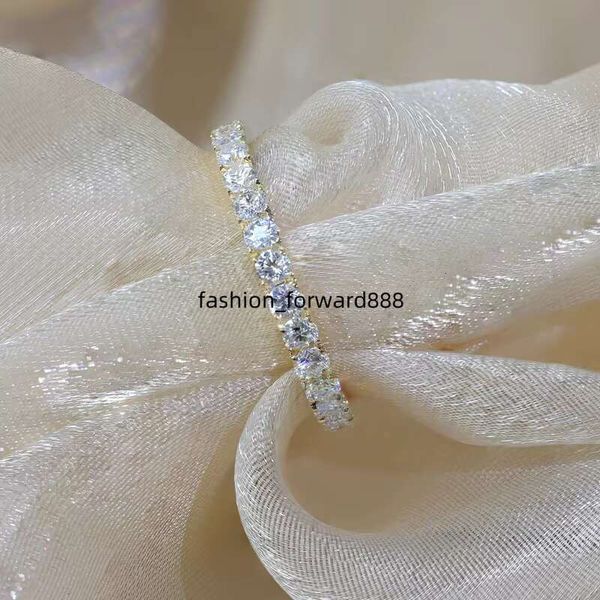 

Paston Iced Out Moissanite 2mm Round Stones Band Vvs Dia Matching Ring Wedding Engagement Jewelry Gift for Anniversary