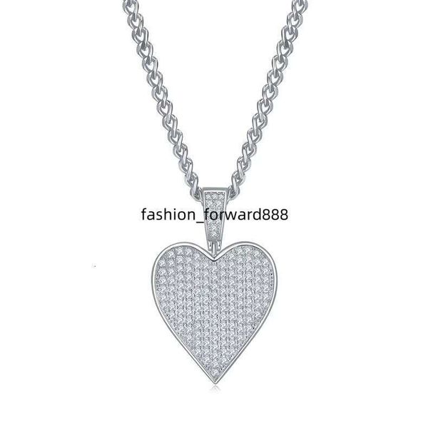 

Hip hop jewelry chilled pure sier D-color VVS silica men's necklace