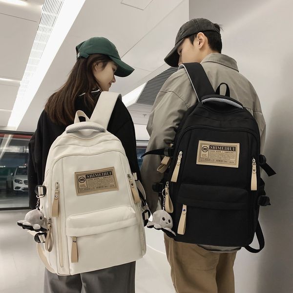 

Designer Bag Luxury Bag Hot Spring Summer Simple Travel Computer Leisure Solid Color High Shoulder Bag Backpack Large Capacity School Bags, Khaki #