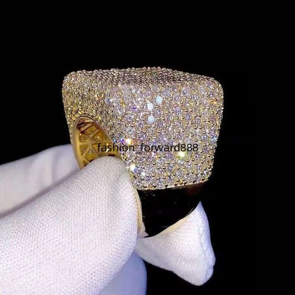 

Men's VVS Transparent Silica Iced Declaration Hip Hop Jewelry Gift Personalized Ring