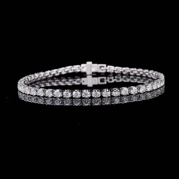 

4mm Jewelry Custom Accept Iced Out Bgbg VVS Moissanite Tennis Chain