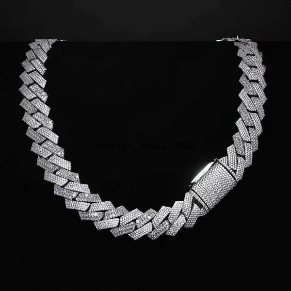 

yin pure sier jewelry, moissanite Cuban chain, exquisite