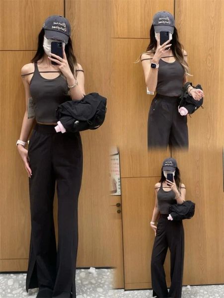 

Women's Casual Sports Chest Bag Fitness Bag Transparent Mesh Bag New Crossbody Bag Men's and Women's Fitness Waist Bag- LU233-1, Pink