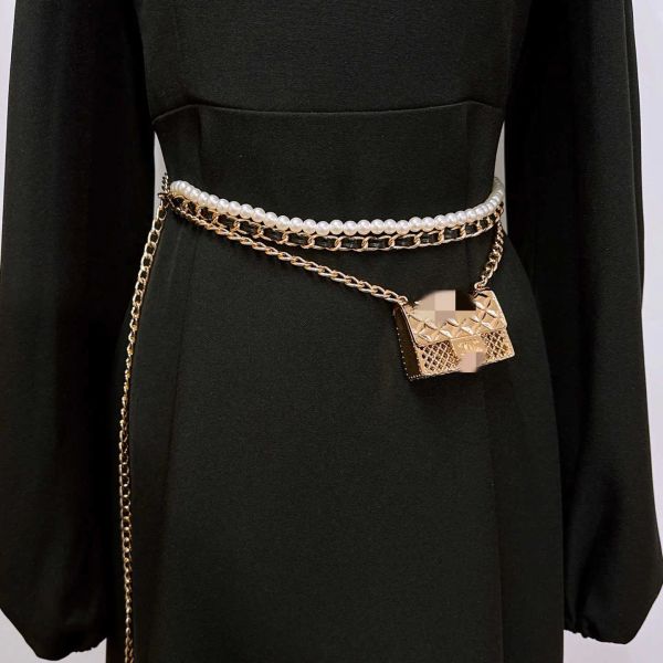 

Designer Chain Belt Belts for Women Designer Waist Chain Luxury Metal Letters Adjustable Trend Womens Belt Decoration with Skirt Waist Chains 17w0t64v, Blue
