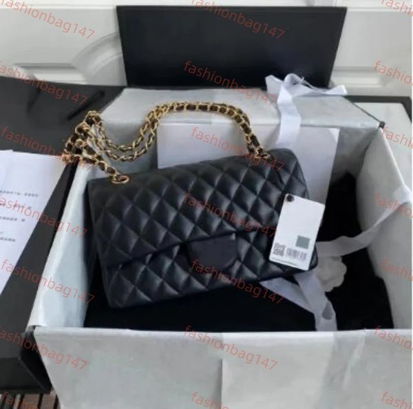 

Designer bag luxury designer bag 2025 Top Tier Quality Fashion womens bags Leather chain Shoulder Bags Cowhide Lambskin Black Cross body Purse Quilted handbags 25CM, 22#