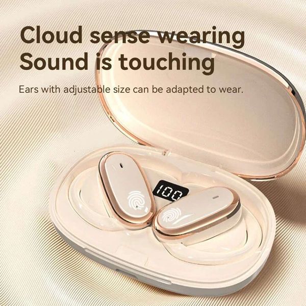 Bluetooth 5.4 Headphone Open Ear OWS Earphone Smart Touch Headset With Mic Waterproof Hifi Stereo Sound Wireless Earbud