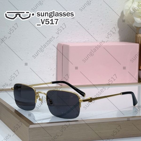 

Rectangular Sunglasses women designer sunglasses sunglasses men Half frame prescription glasses Metal frame Simple European Literary and artistic style shades