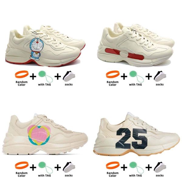 

Designer Shoe Men Women Casual Shoes Rhyton sneaker lip sports thick soled Mens Womens Cartoon Letter Thick Soleg family Beige Camel Platform Shoe, Black