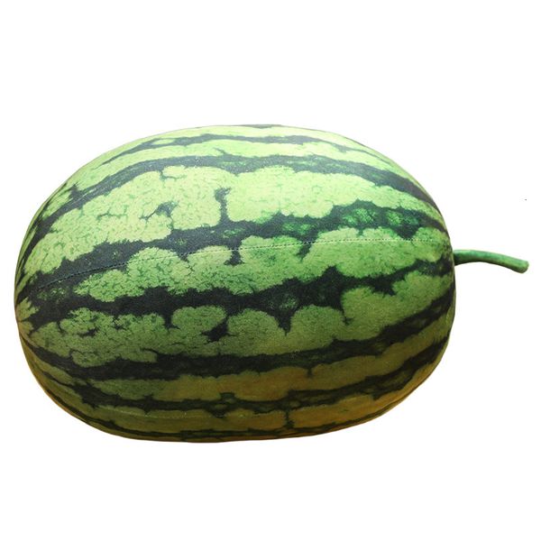 

Simulated Watermelon Printed Fruit Pillows Sofas Living Room Decorations Cushions Ornaments Childrens Soothing Sleeping Stuffed Plush Toys, Round watermelon