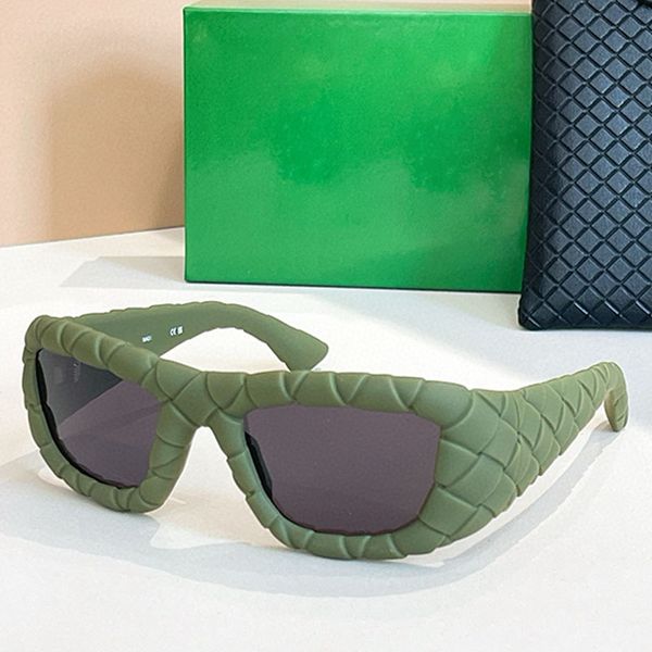 

Classics Weave Rectangular Sunglasses BV1303S Womens Mens Designer Unique Green Frame Bio Nylon Lenses Ultraviolet Proof Party Beach Personalized Glasses