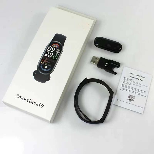 M9 Smart Watch Bracelet Bluetooth Wristbands Touch Screen Call Reminder Heart Rate Blood Pressure Monitor Waterproof Sports Smart Band