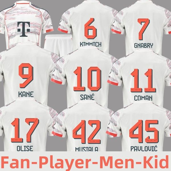 25/26 KANE Fans Player version mens kids football kits Home away 3rd GNABRY football shirts MULLER KIMMICH DAVIES COMAN MUSIALA soccer jerseys