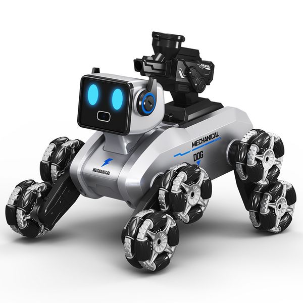 

Electric/RC Animals Remote Control Electric Machine Dog Eight Wheel Stunt Toy Childrens Car Gesture Sensing Robot, Multi
