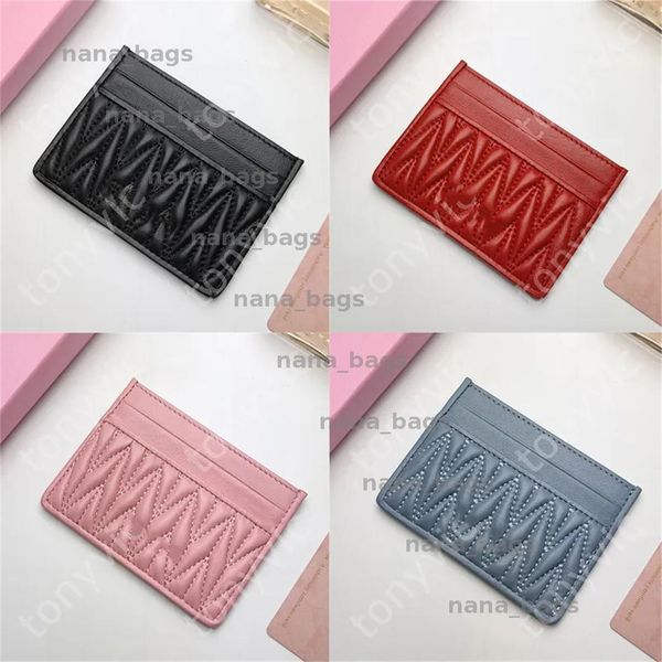

Card Wallet Designer Card Holder Luxury Purse Mini Wallet Cardholder Wallet Designers Women Wallets Key Pocket Interior Slot With Box BFD2411051, Pink
