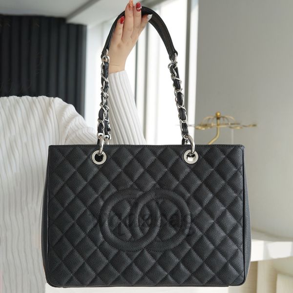 

Tote bag Gst bag Designer bag Luxury Shoulder bag Classics Lychee Caviar Canvas Gold Silver Chain Handheld Brand Large Capacity Outdoor Fashion Travel bag Armpit bag, #16