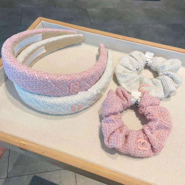 

Headbands Headbands Fashion Women Letter Hairband Hairpin Head Hoop Knot Hair Designer Headband Fashion Ladies Hair Accessories Head Wrap White Pink