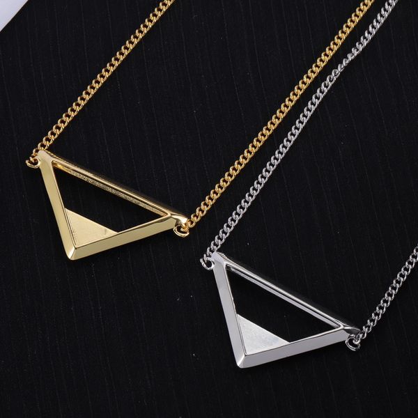 

Classic Silver Triangle Black Enamel Necklace: Modern Style for Valentine's, Christmas, Anniversary
