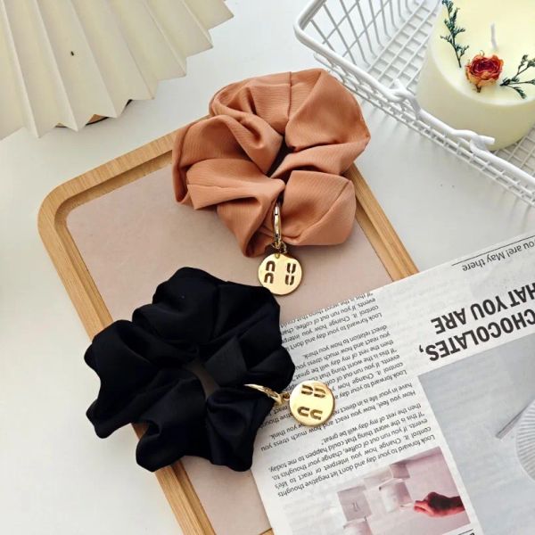 

New Pendant High Elasticity Satin Hair Rubber Band Simple Style Women Pink Cartoon Style Hair Jewelry Designer High Sense Hair Band