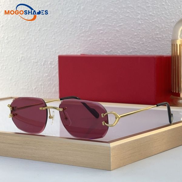 

Designer sunglasses for women and men fashion luxury glasses diamond cut lenses metal frame Classic square Leisure Multicolor buff glasses occhiali sole 0468
