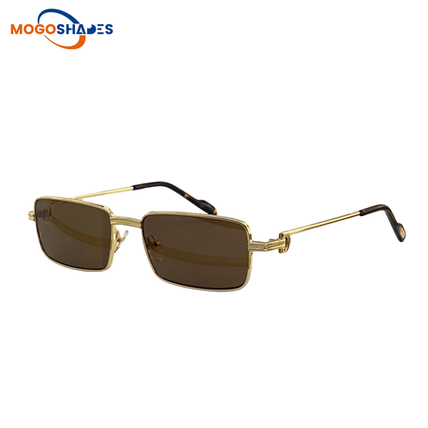 

Square Designer Mens sunglasses for women Classic Trend nylon clear lenses metal cheetah frame outdoor business eyewear Leisure buff occhiali gafas de sol