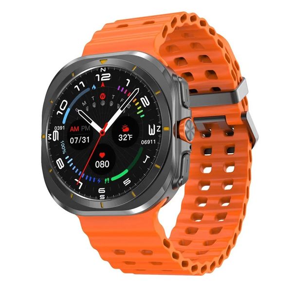 

New WATCH ULTRA Smart Watch Heart Rate Blood Oxygen Monitoring Compass AI Voice Recording TWS connection