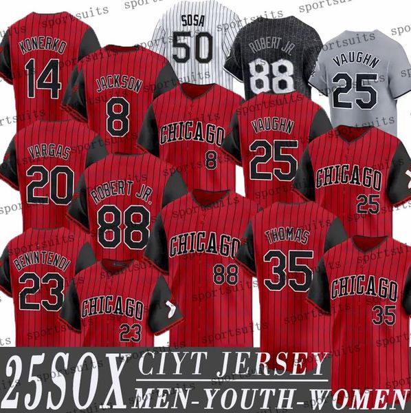 Andrew Benintendi Luis Robert Jr white sox city connect jersey Lenyn Sosa Miguel Vargas jersey Andrew Vaughn Mark Buehrle Scott Podsednik Baseball Jerseys